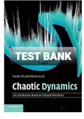 Exam (elaborations) TEST BANK FOR  Chaotic Dynamics_ An Introduction Based on Classical Mechanics By Tamás Tél, Márton Gruiz(Solutions Manual) 
