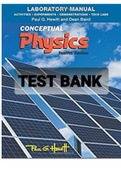 Exam (elaborations) TEST BANK FOR  Conceptual-physics 10th edition By Paul G. Hewitt (Solution Manual) 