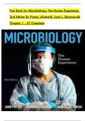 TEST BANK For Microbiology&colon; The Human Experience 2nd Edition By Foster&semi; Aliabadi&semi; Slonczewski&comma; Verified Chapters 1 - 27&comma; Complete