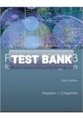 Exam (elaborations) TEST BANK FOR Fortran 9-2003 for Scientists and Engineers 3rd Edition By Stephen Chapman (Instructor's Solution Manual) 