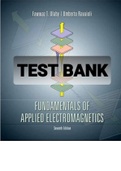 Exam (elaborations) TEST BANK FOR Fundamentals of Applied Electromagnetics 7 Edition By Fawwaz Ulaby  Umberto Ravaioli  (Solution Manual)