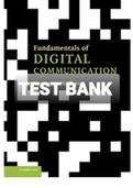 Exam (elaborations) TEST BANK FOR Fundamentals of Digital Communication By Upamanyu Madhow (Solution Manual) 