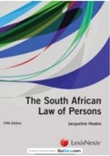 Manual Law of Persons 5th Edition HEATON