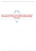 AQA AS ECONOMICS 7135&sol;2 PAPER 2 THE NATIONAL ECONOMY IN A GLOBAL CONTEXT MARK SCHEME  JUNE 2024