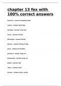 chapter 13 fex with 100&percnt; correct answers