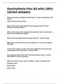Dysrhythmia Flex Ed with 100&percnt; correct answers