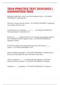 TDLR PRACTICE TEST 2024&sol;2025 &vert;GUARANTEED PASS
