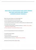 AGILE SAFE 6&period;0 CERTIFICATION EXAM LATEST UPDATES 2024-2025 QUESTIONS AND CORRECT ANSWERS&vert;ALREADY GRADED A&plus;