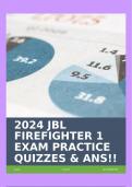 2024 JBL FIREFIGHTER 1 EXAM PRACTICE QUIZZES & ANS&excl;&excl;