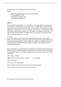 Samenvatting cursus Algemene en moleculaire genetica - Wim van Hul 2019-2020