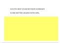 AUE3701 BEST EXAM REVISION SUMMARY SCORE BETTER GRADES WITH 100%.