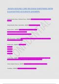 WOCN WOUND CARE RN EXAM QUESTIONS WITH GUARANTEED ACCURATE ANSWERS