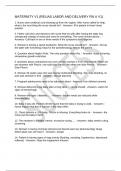MATERNITY V1 &lpar;RELIAS LABOR AND DELIVERY RN A V1&rpar;