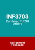 INF3703 - Tutorial Letters 201 (Merged) (2012-2020) (Questions&Answers)