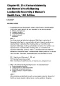 NUR 3145 lowdermilk: Maternity and Womens Health Care 11th Edition Test Bank
