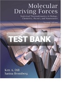 Exam (elaborations) TEST BANK FOR Molecular Driving Forces  Statistical Thermodynamics in Biology, Chemistry, Physics, and Nanoscience 2nd Edition By Bromberg