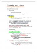 A&ast; student detailed notes on ethnicity and crime 