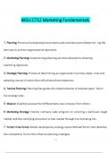 WGU C712 Marketing Fundamentals Questions and Verified Answers &lpar;2024 &sol; 2025&rpar;&comma; 100&percnt; Guarantee Pass