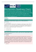 Biochemistry C 785 Readiness Check (Latest 2022/2023) – Western Governors University | Biochemistry C785 Readiness Check