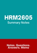 HRM2605 - Notes (Summary)