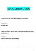EVOC STUDY GUIDE Questions and Verified Answers &lpar;2024 &sol; 2025&rpar;&comma; 100&percnt; Guarantee Pass