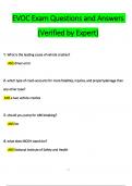 EVOC Exam Questions and Answers &lpar;Verified by Expert&rpar; Questions and Verified Answers &lpar;2024 &sol; 2025&rpar;&comma; 100&percnt; Guarantee Pass