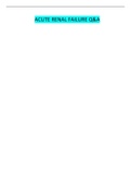 ACUTE RENAL FAILURE Q&A 2021&period;