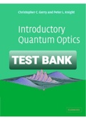 Exam &lpar;elaborations&rpar; TEST BANK FOR Introductory Quantum Optics 1st Edition By Gerry C and Knight P &lbrack;Cambridge Solution Manual&rsqb; 