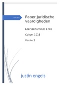 paper juridische gespreksvoering + beoordelingsformulier cijfer 10.0