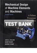 Exam (elaborations) TEST BANK FOR Mechanical Design of Machine Elements and Machines A Failure Prevention Perspective 2nd Edition By Jack A. Collins, Henry R. Busby, George H. Staab  (Solution Manual)