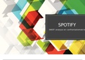 presentatie SWOT analyse en confrontatiematrix Spotify