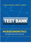 Exam &lpar;elaborations&rpar; TEST BANK FOR Microeconometrics Methods and Applications By A&period; Colin Cameron and Pravin K&period; Trivedi &lpar;Solution Manual&rpar; 