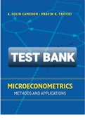 Exam (elaborations) TEST BANK FOR Microeconometrics Methods and Applications By A. Colin Cameron and Pravin K. Trivedi (Solution Manual) 
