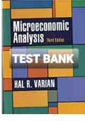 Exam (elaborations) TEST BANK FOR Microeconomic Analysis 3rd Edition By Hal R. Varian (Solution Manual) 