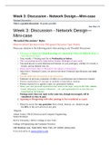 MIS 589 Week 3 Discussion - Network Design-Mini-case