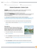 Gizmos Exploration- Carbon Cycle