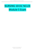 NURSING 1015C NCLEX Module 5 Exam&period;