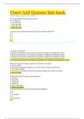 Chem120&sol; CHEM 120  Quizzes Question and Answer Test bank updated 2024-2025