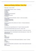 Balanced Body Written Test Out Questions and Answers