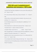 CSS 202 quiz 8 establishment 1 questions and answers &vert; 100&percnt; pass