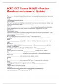 IICRC OCT Course 2024&sol;25 - Practice Questions and answers &vert; Updated