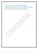 Exam &lpar;elaborations&rpar; Psychiatric Nursing&colon; Contemporary Practice