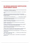 NX DESIGN ASSOCIATE CERTIFICATION EXAM NEWEST 2024&sol;25