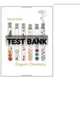  TEST BANK FOR Organic Chemistry 1st Edition By David R. Klein (Student Study Guide and Solutions Manual) 