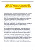 NSG 122 Fundamental Concepts HESI Final Exam Questions And Answers Well Illustrated&period;