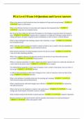 PGA Level 3 Exam 3&period;0 Questions and Correct Answers