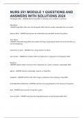 NURS 251 MODULE 1&comma;2&comma;3&comma;4&comma;PACKAGE DEAL QUESTIONS AND ANSWERS WITH VERIFIED SOLUTIONS UPDATED 2024