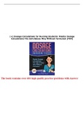 Dosage Calculations for Nursing Students: The book contains over 600 high quality practice problems with answers. Applicable to both RN and Pn Nursing Students and Practioners. More detaild in the description.
