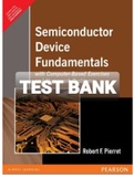 Exam (elaborations) TEST BANK FOR Semiconductor Device Fundamentals By  Robert F. Pierret (Solution manual) 
