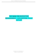 TEST BANK FOR MARKETING MANAGEMENT, 15TH EDITION. PHILIP KOTLER ALL CHAPTERS UPDATED